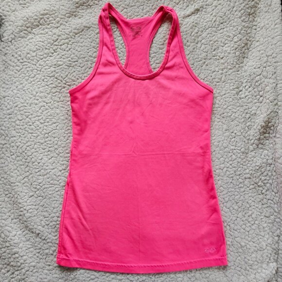 Champion Womens Fitted Pink Racerback Tank Top XS Athletic Workout - Picture 1 of 3